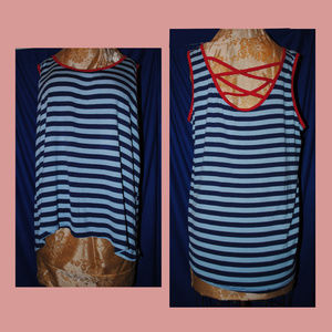 NWT RUE 21 + Hi-Lo CrissCross Back Top Sz 2X
